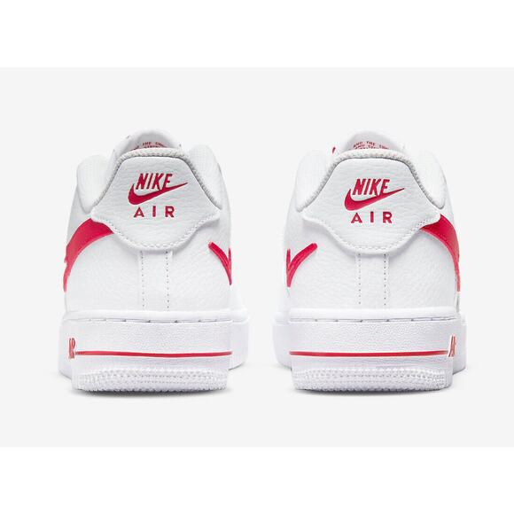 Nike Air Force 1 Low GS Cut Out White Red DR7970 100 - SIZE 5Y / 6.5 WOMENS main image 11